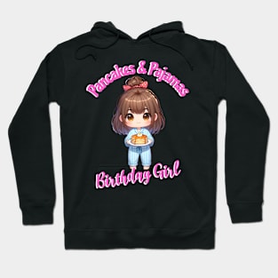 Kids Pancakes & Pajamas Slumber Party Shirt Birthday Girl Hoodie